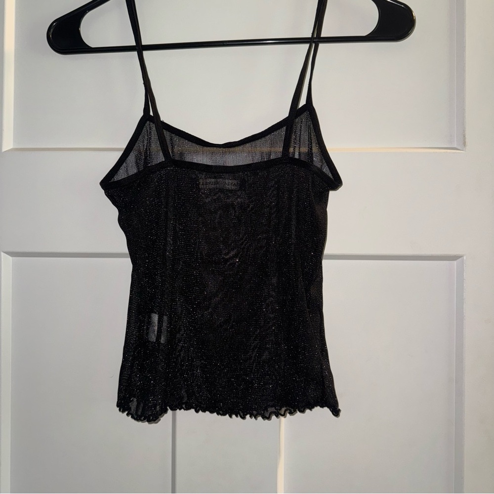 Brandy Melville Black Sheer Top